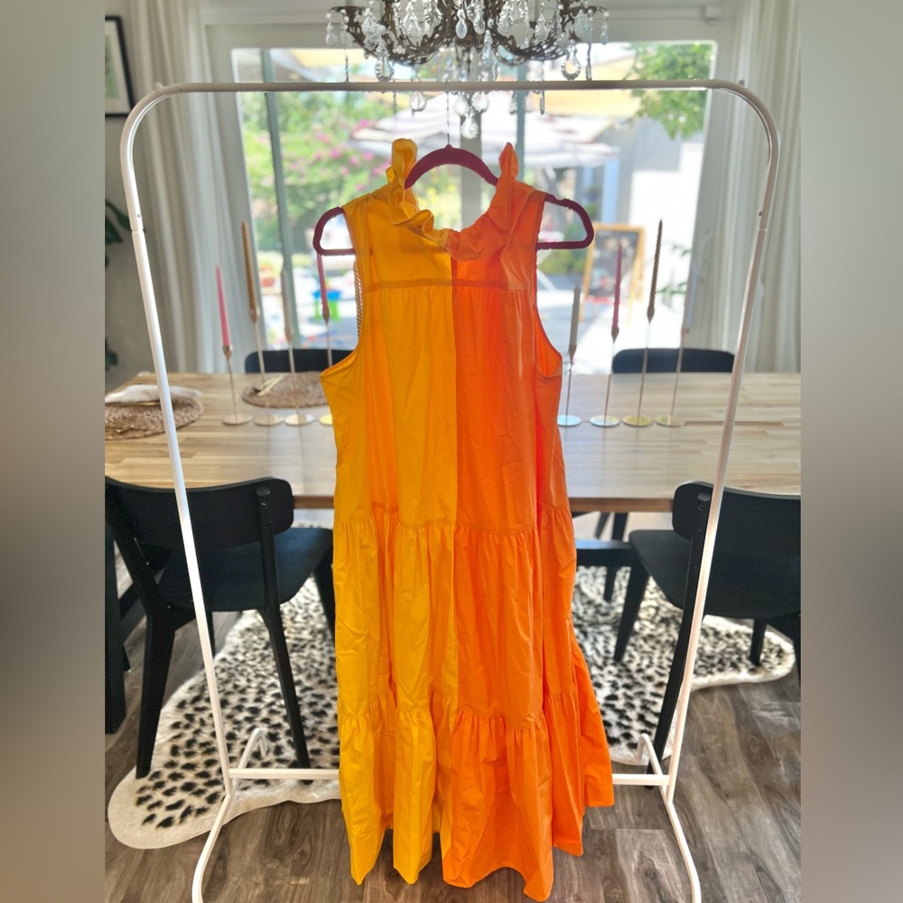 Poplin maxi dress